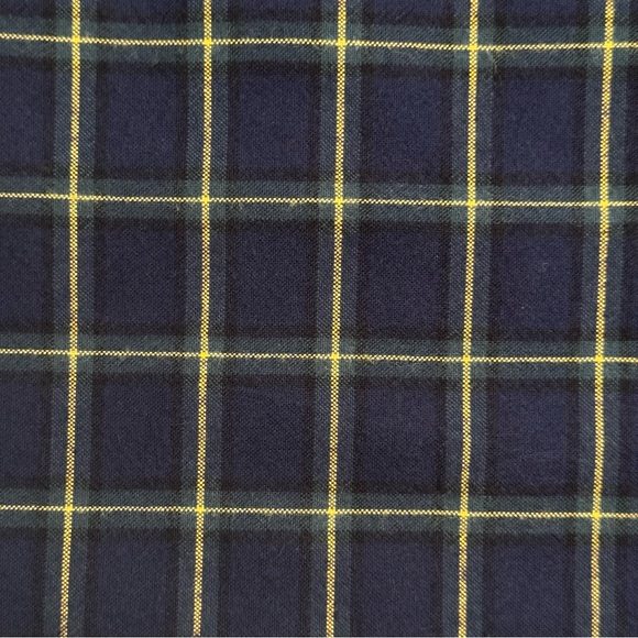 RALPH LAUREN Men’s Classic Fit Heavy Cotton Navy Plaid Button Down Shirt Size XL - Picture 9 of 16